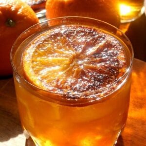 Charred Orange Whiskey cocktail