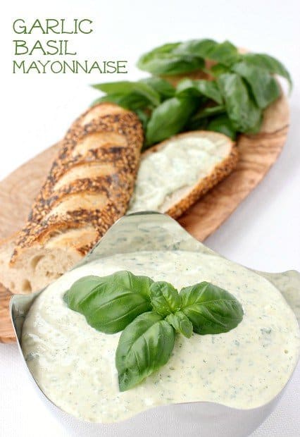 Garlic Basil Mayonnaise hero