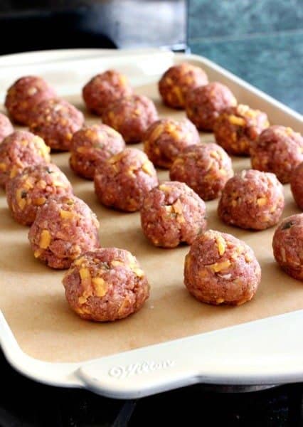 Cheeseburger Meatballs is an appetizer recipe that bakes in 15 minutes