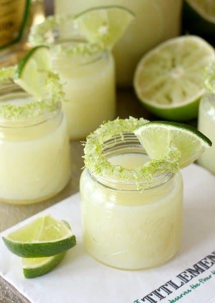 Lime Drop Shots are made with fresh lime and tequila