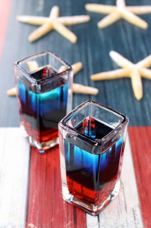 Red White and Blue Shooters | A Patriotic Vodka Shot |