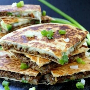 Quesadillas recipe with a Korean beef filling