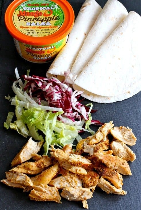 Tropical Chicken Tacos ingredients