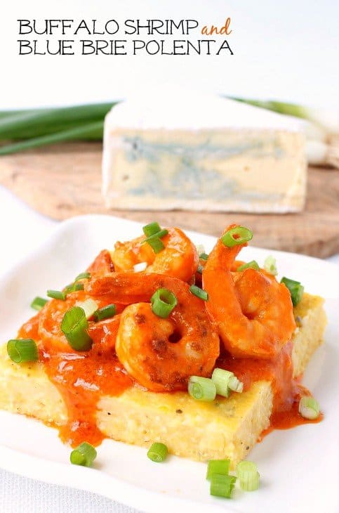 Buffalo Shrimp and Blue Brie Polenta hero