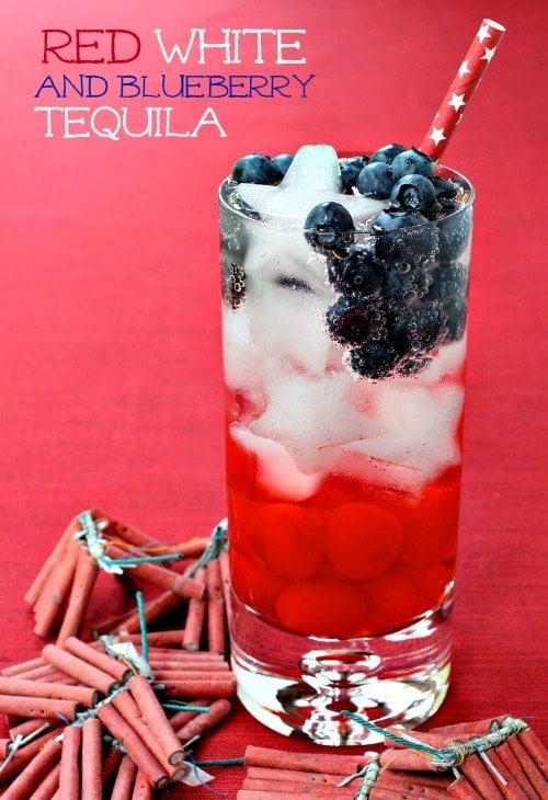 Red White & Blue Tequila Cocktail recipe