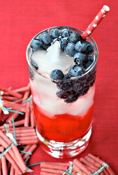 a festive tequila cocktail for Fourth of July