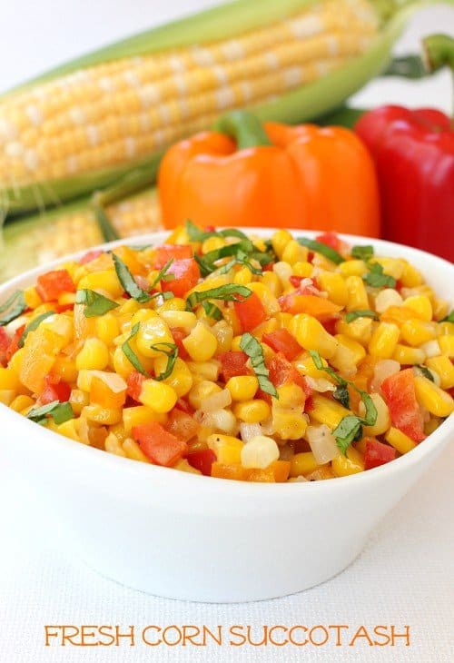 Fresh Corn Succotash An Easy Vegetable Side Dish