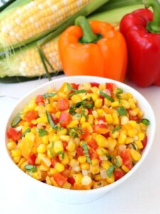 Fresh Corn Succotash is the perfect Summer side dish!