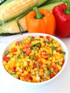 Fresh Corn Succotash is the perfect Summer side dish!