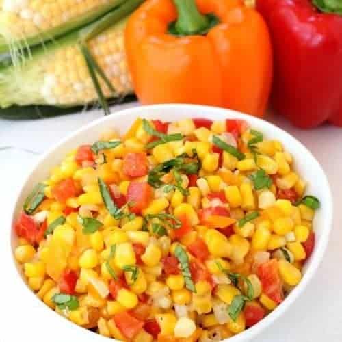 Sweet Corn Succotash An Easy Vegetable Side Dish