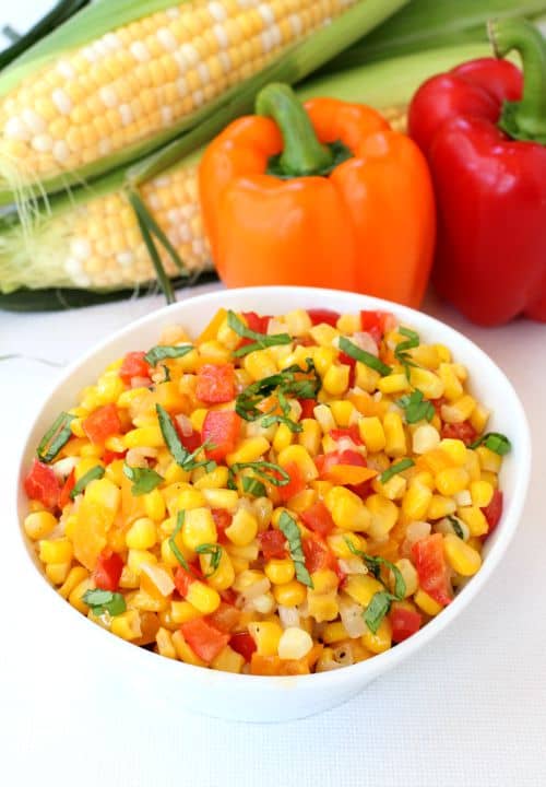 Corn Succotash is the perfect Summer side dish!