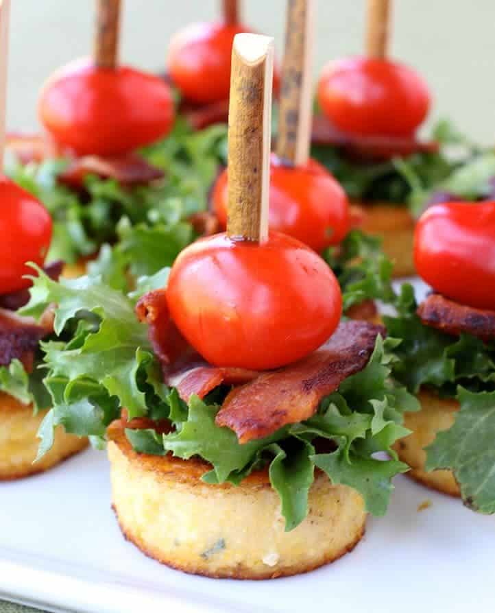 Polenta BLT Appetizers Mantitlement