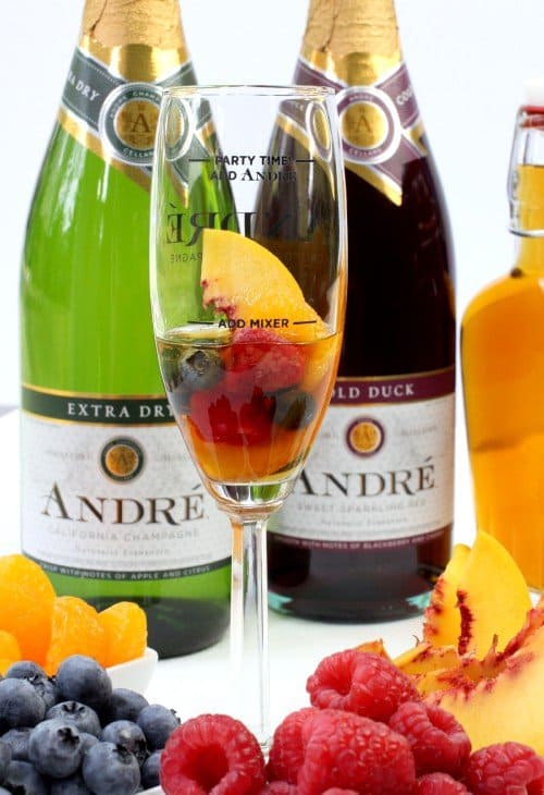 Champagne Sangria process