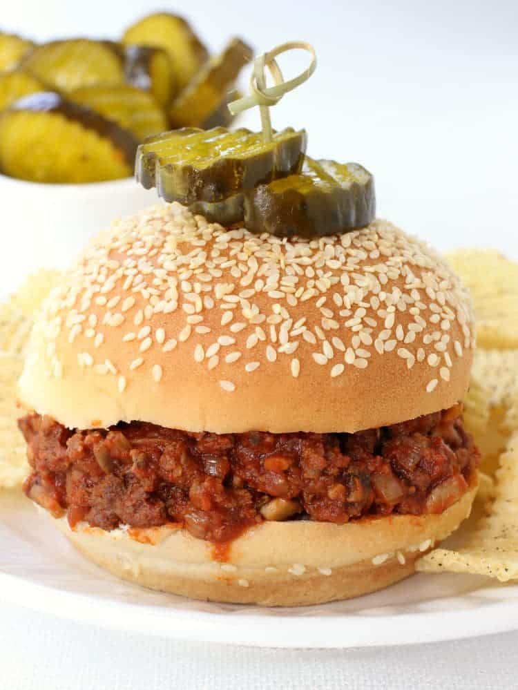 Sneaky Sloppy Joes featured on bun