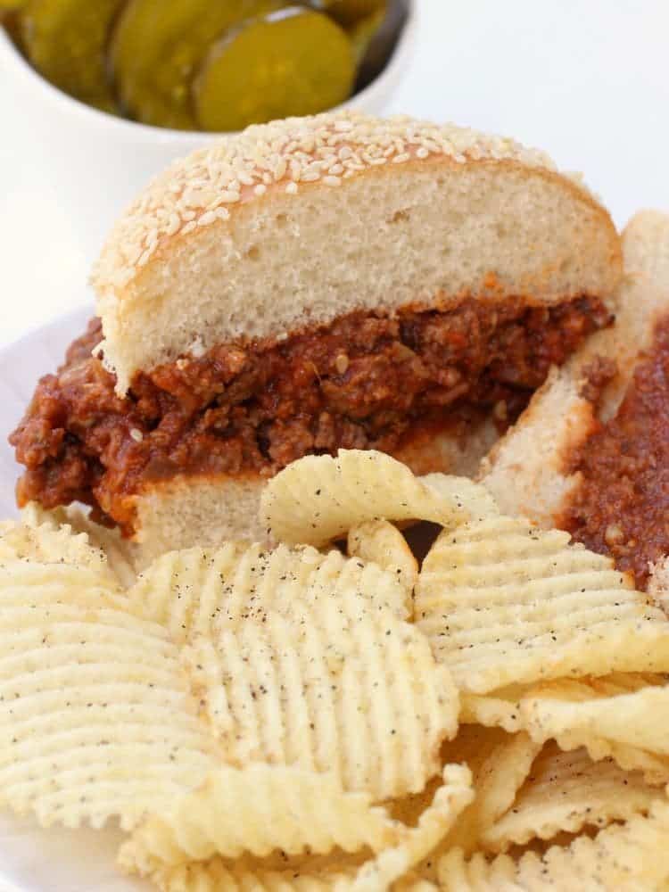 Sneaky Sloppy Joes are a vegetable and beef sloppy joe recipe