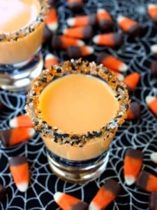 These Pumpkin Pie Shots are going to be a hit for Halloween!