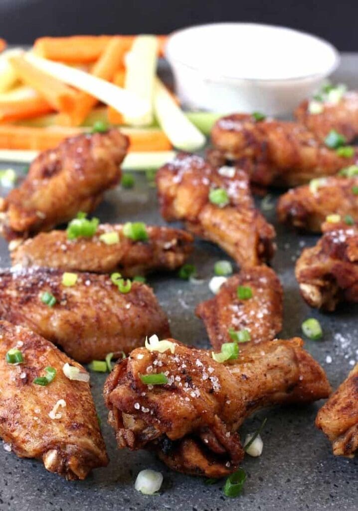 Chicken wings with salt and vinegar seasoning 