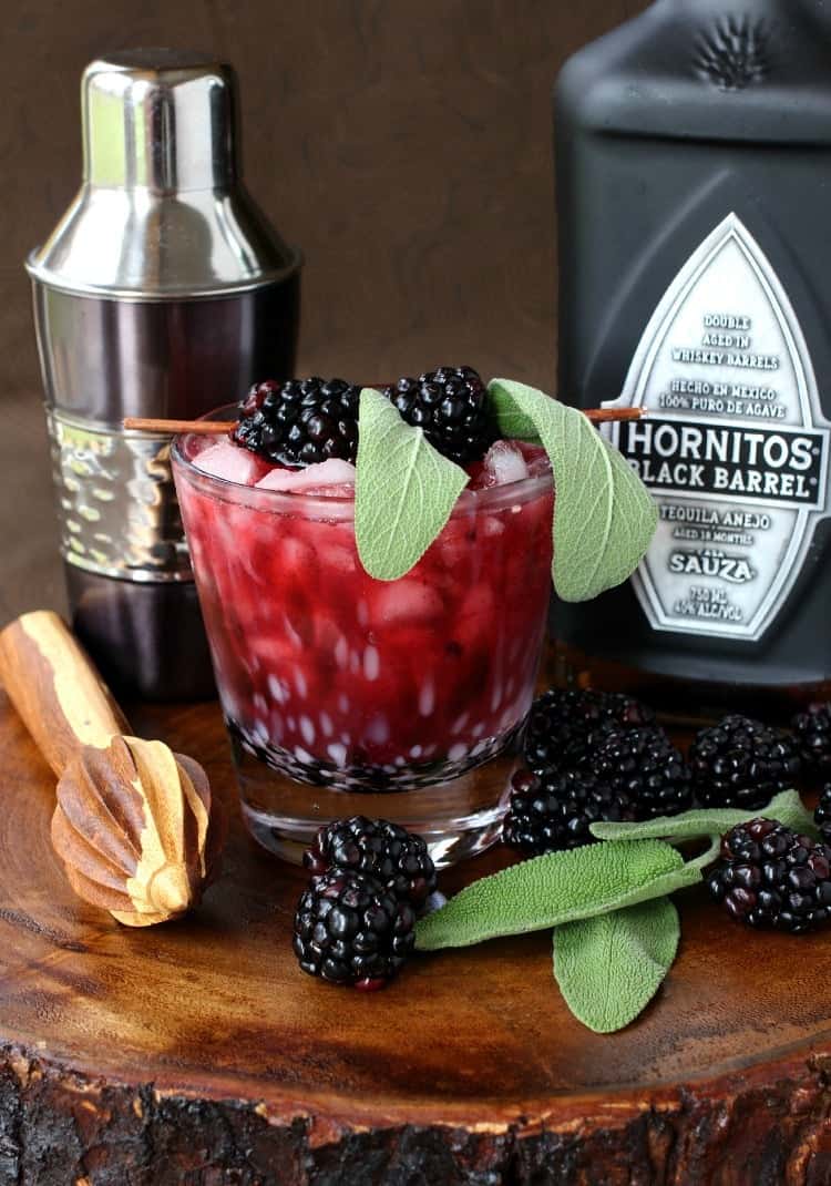 Black Barrel Tequila Smash | Tequila Drink Recipe with Fresh Blackberries