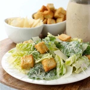 Homemade Creamy Caesar Salad Dressing, is a dressing recipe for salad