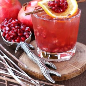 Pomegranate Old Fashioned cocktail recipe