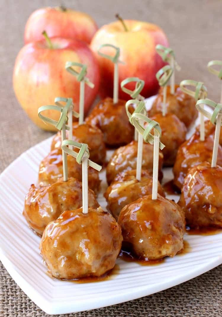 turkey-apple-meatballs-whiskey-glaze