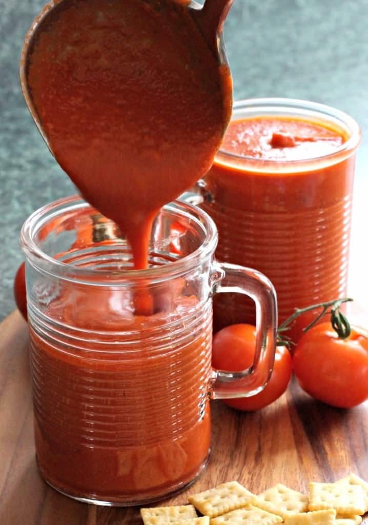 Copycat Campbell's Tomato Soup is a homemade tomato soup recipe for lunch or dinner