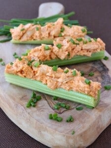 Buffalo Chicken Celery Sticks are perfect for appetizers!