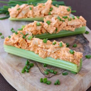 Buffalo Chicken Celery Sticks are perfect for appetizers!