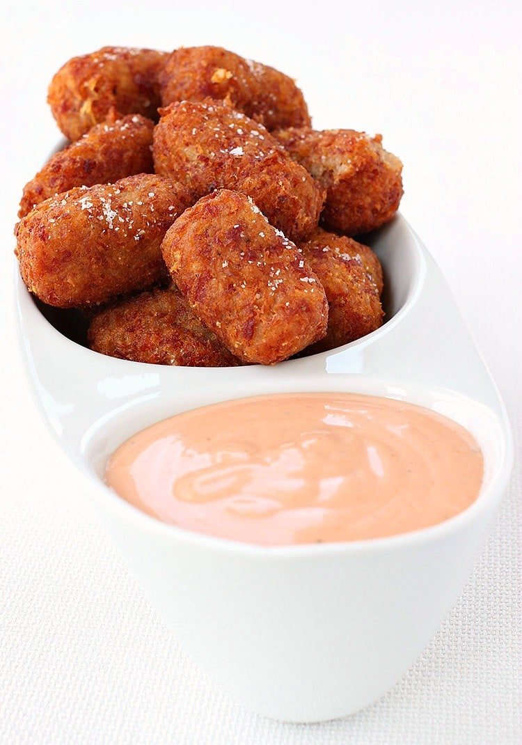 Cheesy Corned Beef Tater Tots