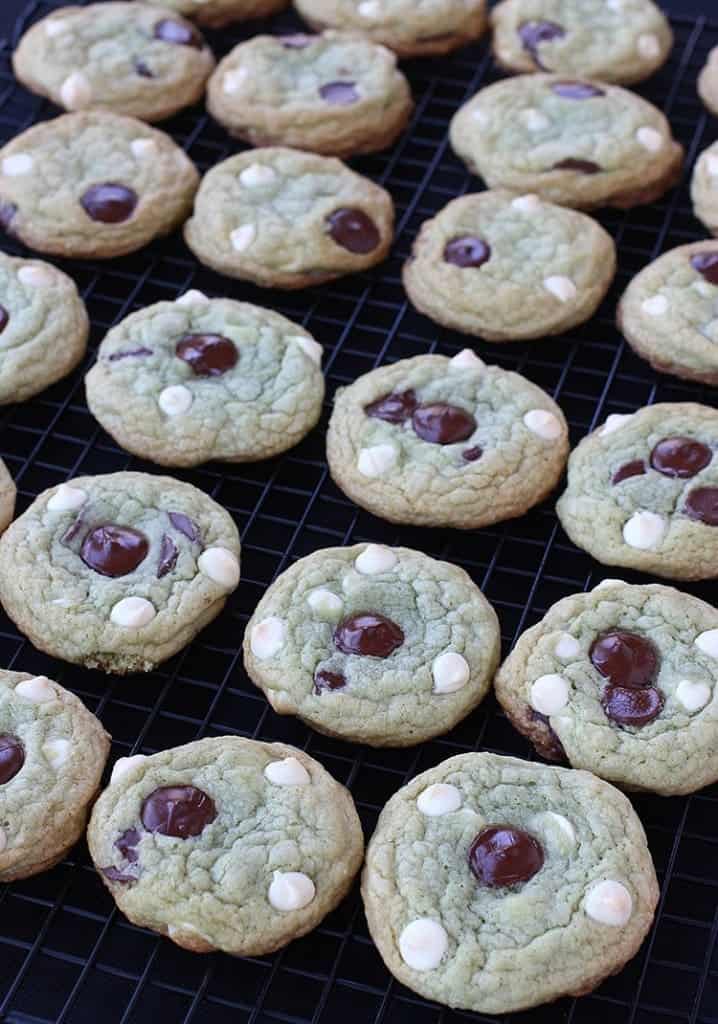 Jameson Mint Chocolate Chip Cookies are a chocolate chip cookie recipe with mint and vanilla flavors