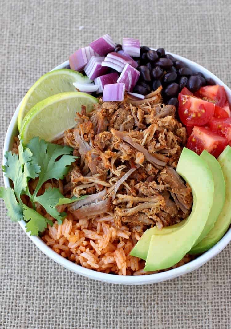 shredded-pork-taco-bowl-top