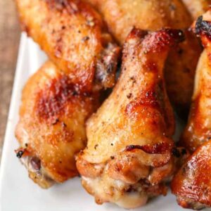 Baked Marsala Chicken Wings recipe for appetizers or dinner
