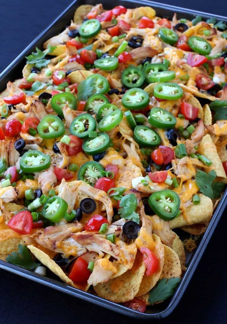 Chicken Sheet Pan Nachos - Mantitlement