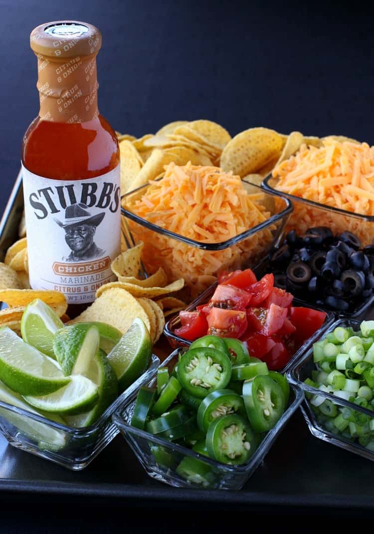 toppings for oven baked chicken nachos