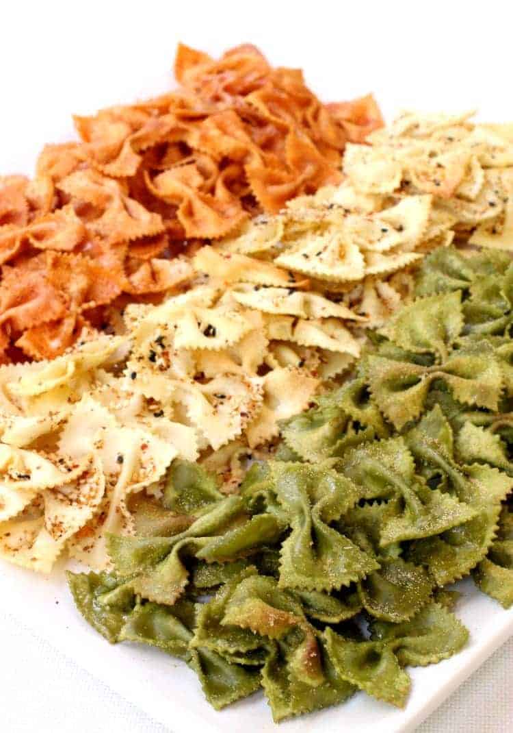 Party Pasta Chips Best Fried Pasta Chips Party Snack Recipe