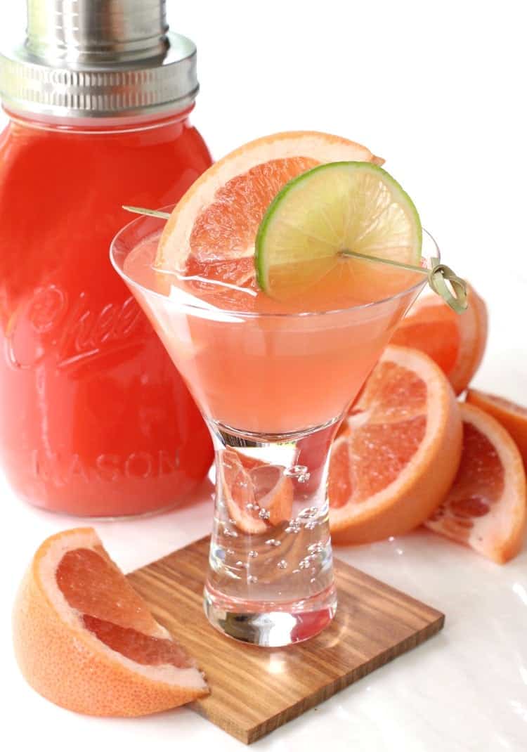 The Nevada Grapefruit Martini with jar