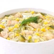 Summer Grilled Chicken Soup-image
