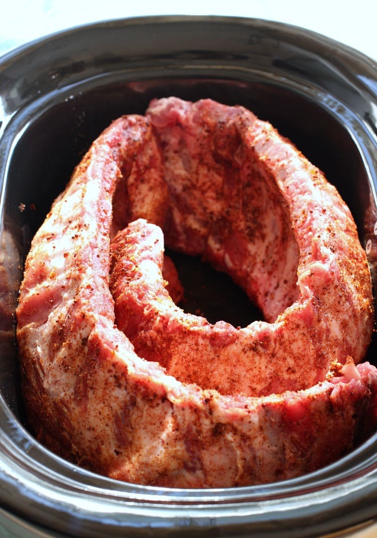 Overnight slow cooker ribs is a BBQ Rib recipe that is made in a crock pot