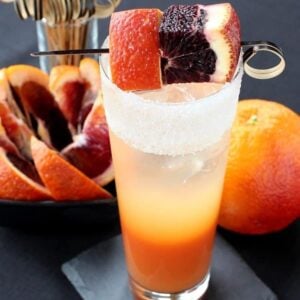 Blood Orange Gin Cooler | Stunning Tequila Drink Perfect for the Holidays