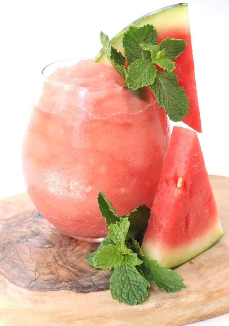 watermelon rosé slushie