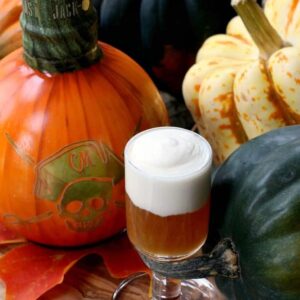 Jack-O-Blast Pumpkin Rum Shooters are the perfect Fall shot!
