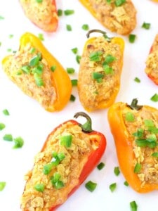 Taco Pepper Poppers are mini sweet peppers that are perfect for apps or a fun dinner!