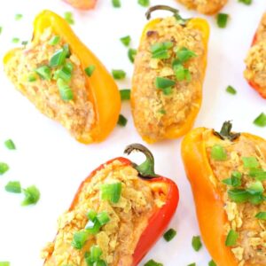 Taco Pepper Poppers are mini sweet peppers that are perfect for apps or a fun dinner!