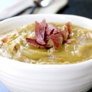 Turkey Leg Split Pea Soup is ready when you come home!