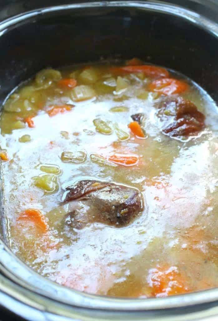 Turkey Leg Split Pea Soup Easy Leftover Turkey Recipe