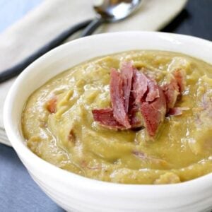 Turkey Leg Split Pea Soup is one of our favorite slow cooker dinners!