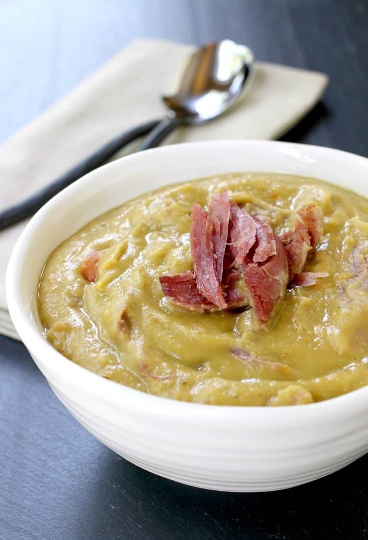 Turkey Leg Split Pea Soup is one of our favorite slow cooker dinners!