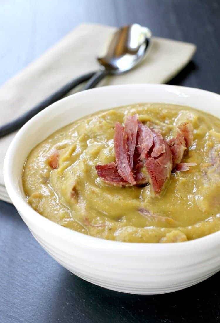 Turkey Leg Split Pea Soup is one of our favorite slow cooker dinners!