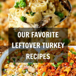 image with leftover turkey recipes