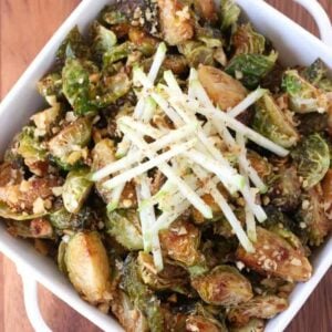 Fried Whiskey Glazed Brussels Sprouts for your Thanksgiving dinner!